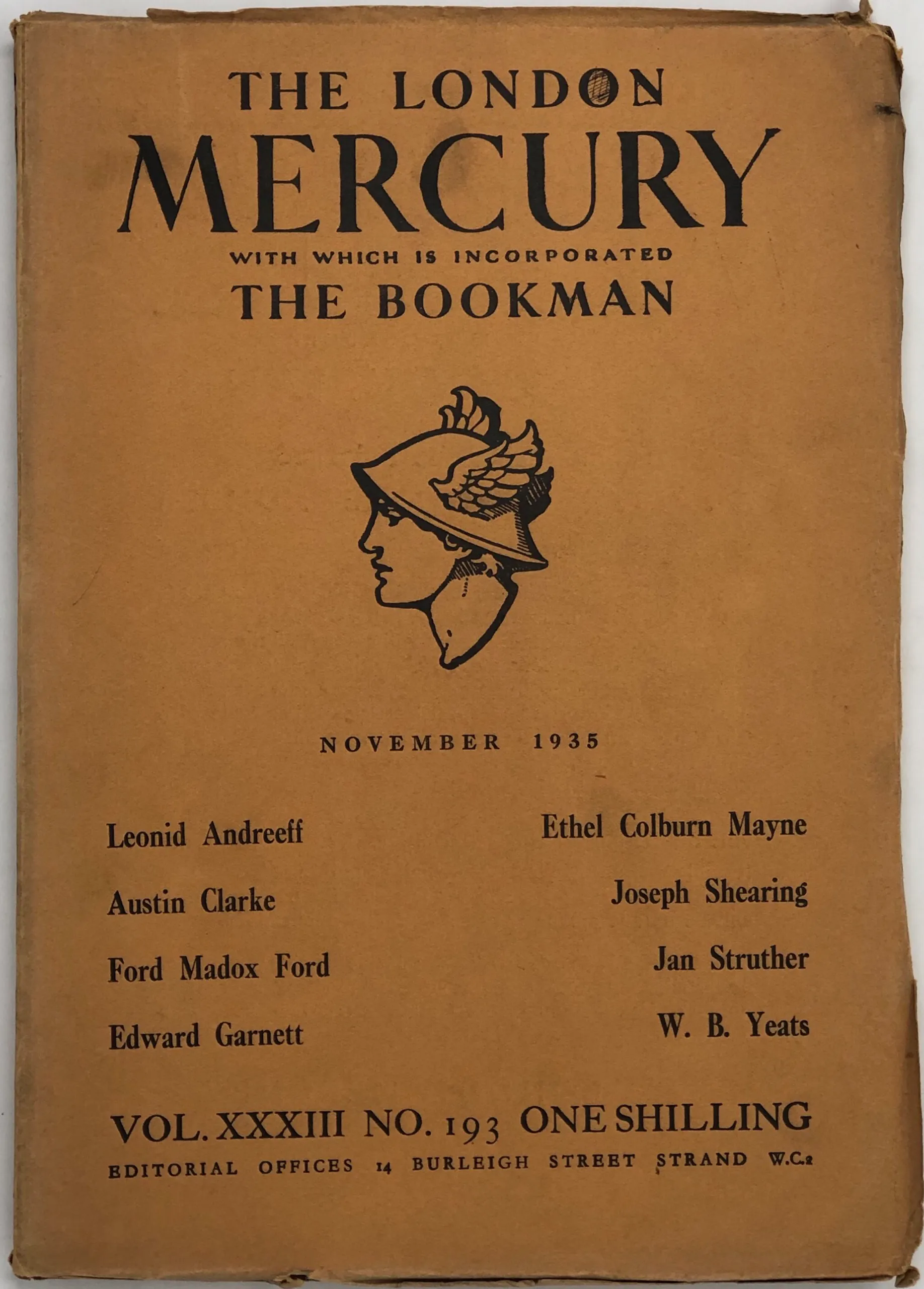 The London Mercury. Volume XXXIII, No. 193.