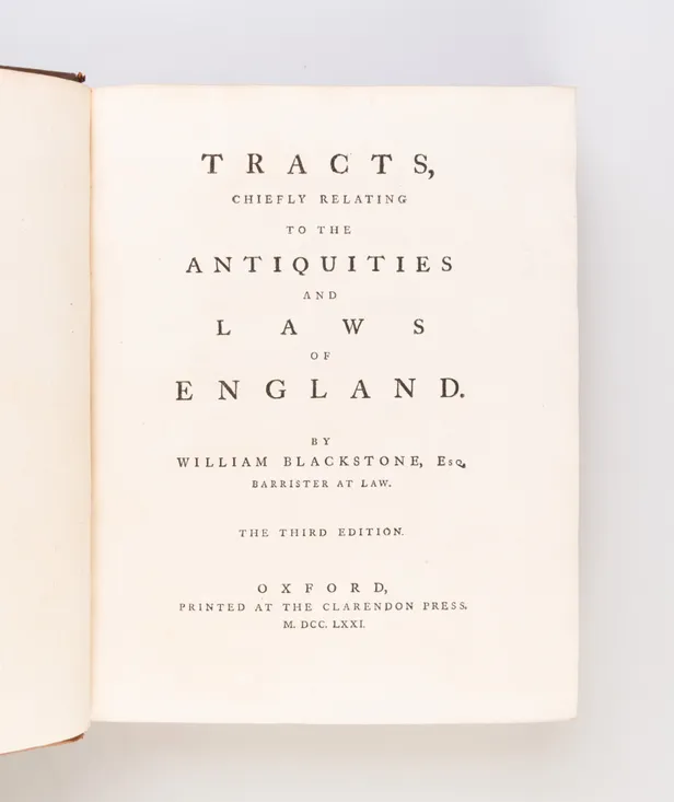 Tracts, chiefly relating to the antiquities and laws of England.
