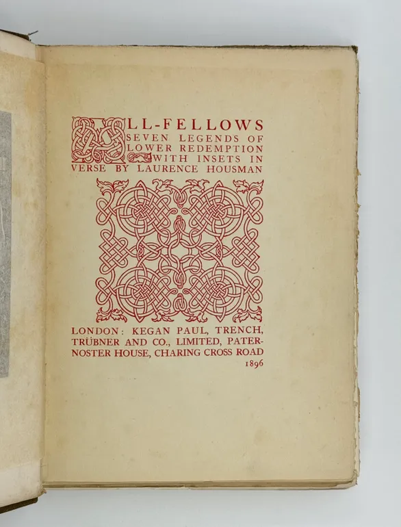 All-Fellows. Seven Legends of Lower Redemption. With Insets in Verse.