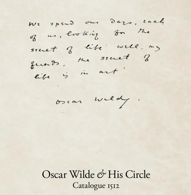 Oscar Wilde & His Circle: Cohen I
