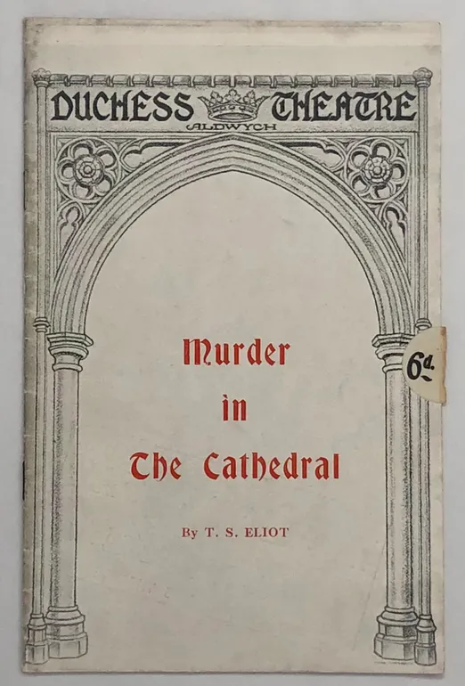 Murder in the Cathedral; programme.