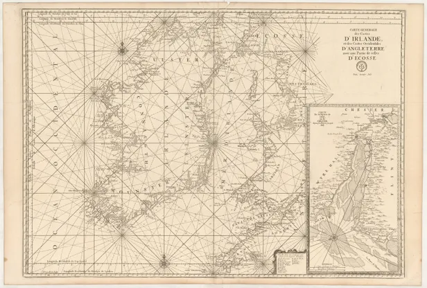 Carte Generale des Costes d'Irlande et des Costes Occidentales d'Angleterre avec une Partie de celles d'Ecosse.