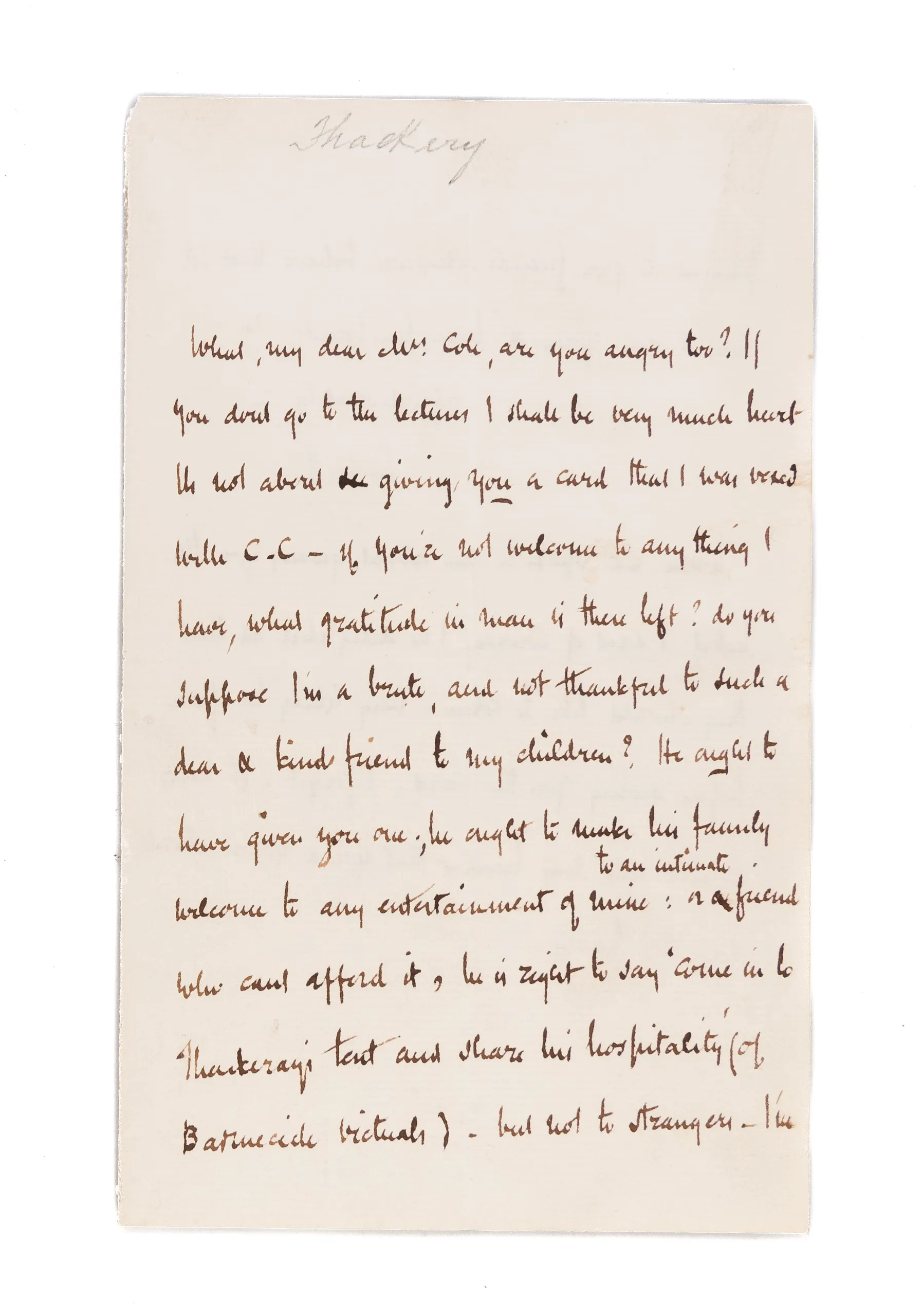 Autograph Letter Signed (