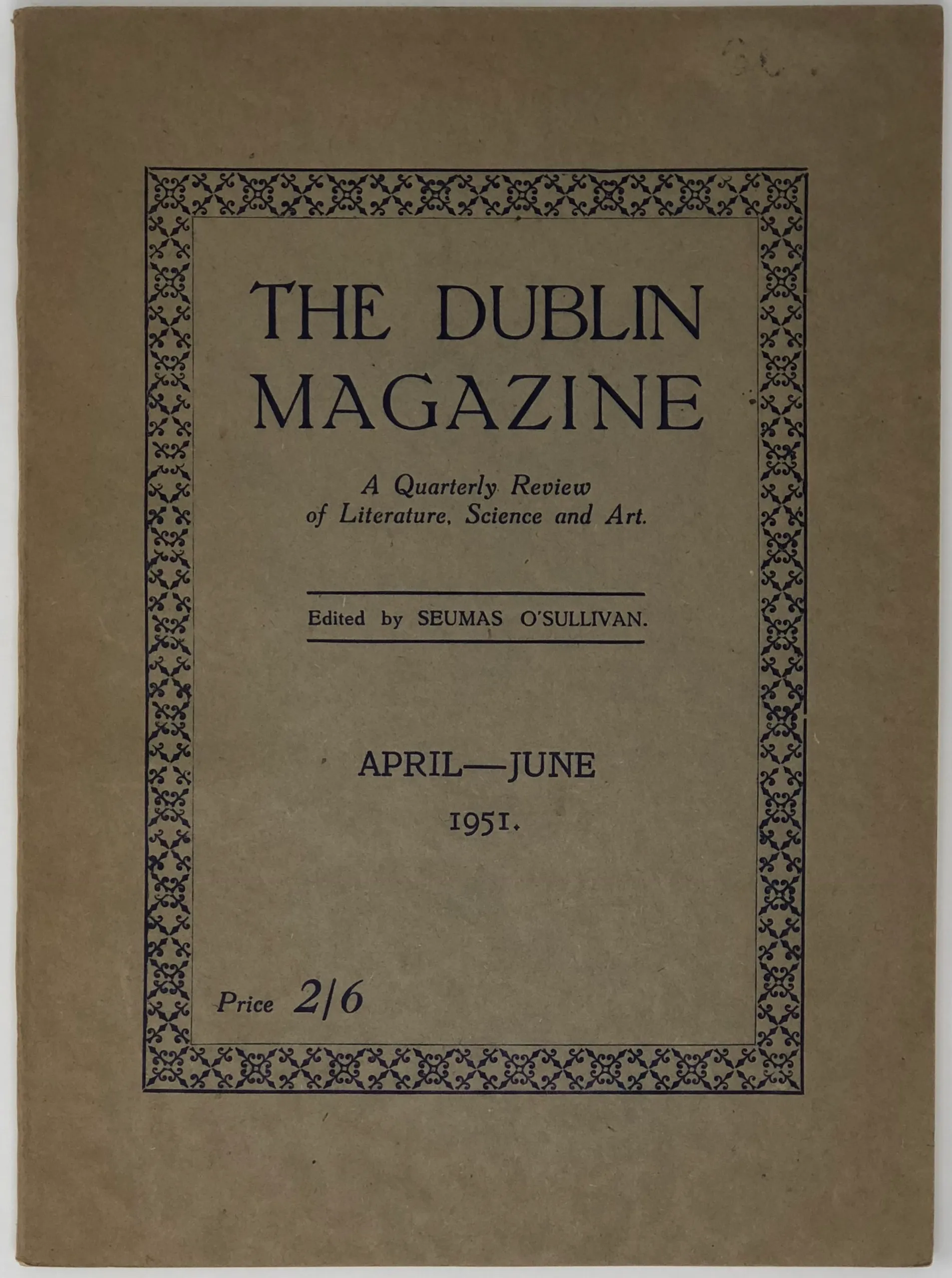 The Dublin Magazine. Volume XXVI, No. 2.