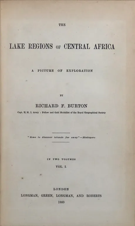 The Lake Regions of Central Africa. A Picture of Exploration.