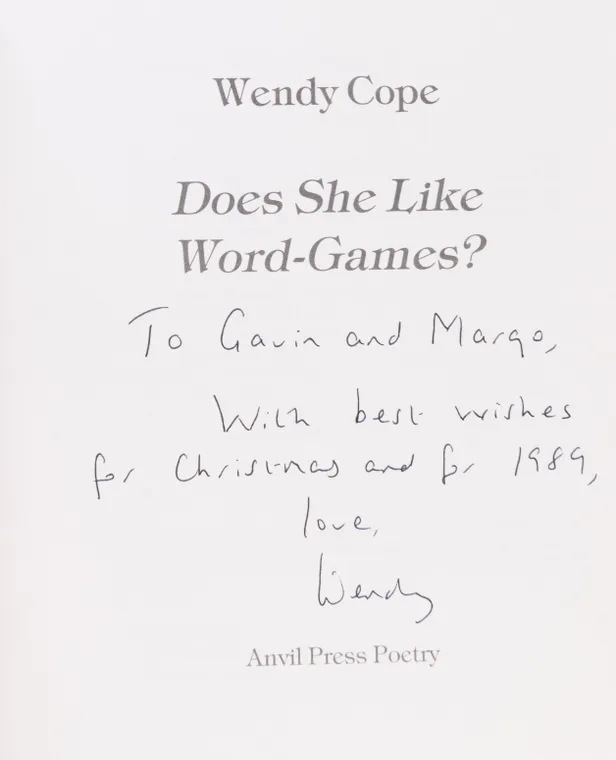 Does She Like Word-Games?