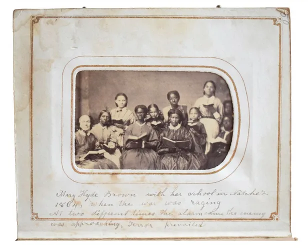 [Album containing Carte de Visites of Freed People's School Teachers and Missionaries in Mississippi.]