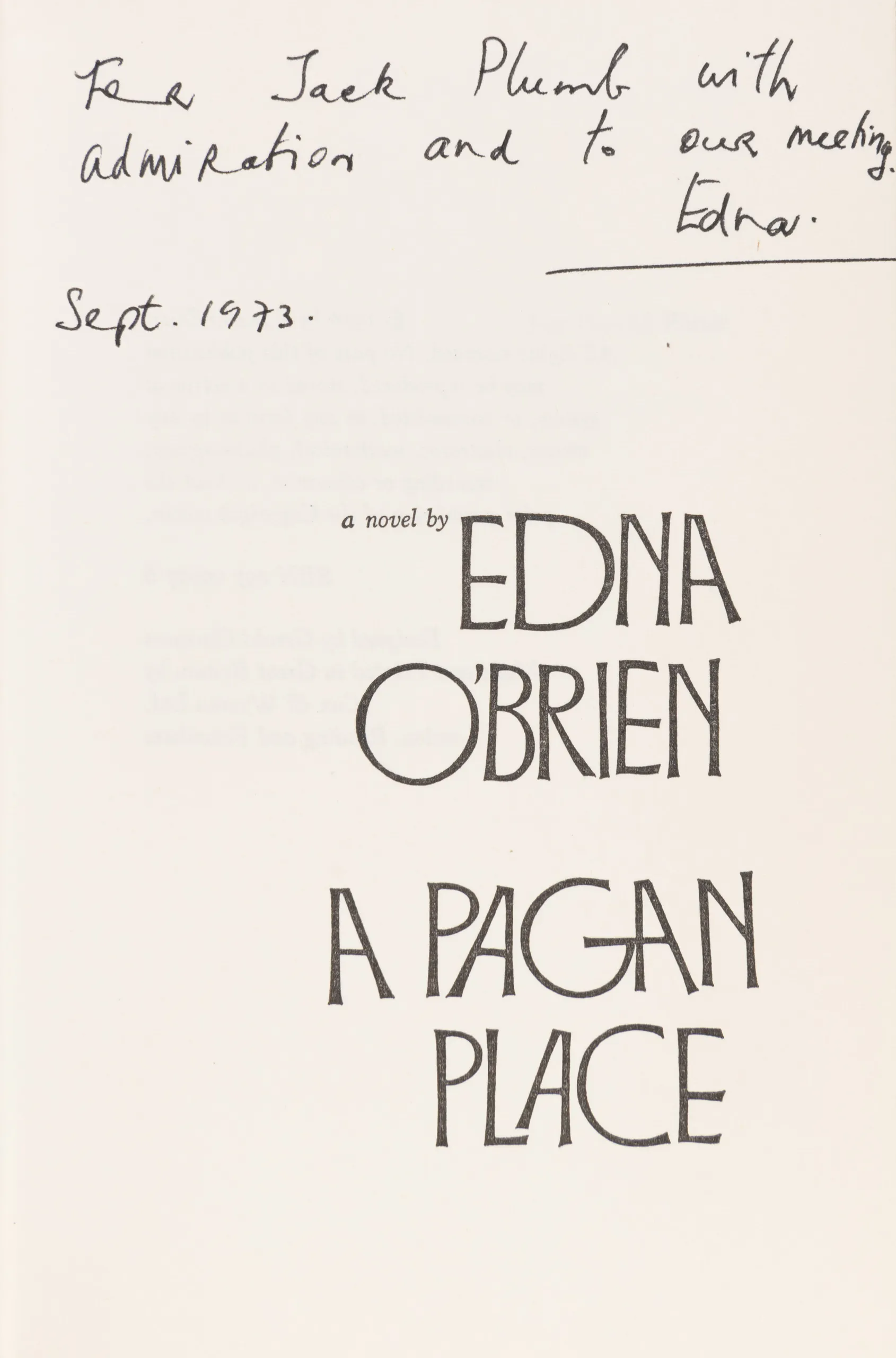 A Pagan Place.