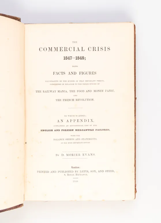 The Commercial Crisis 1847-1848;