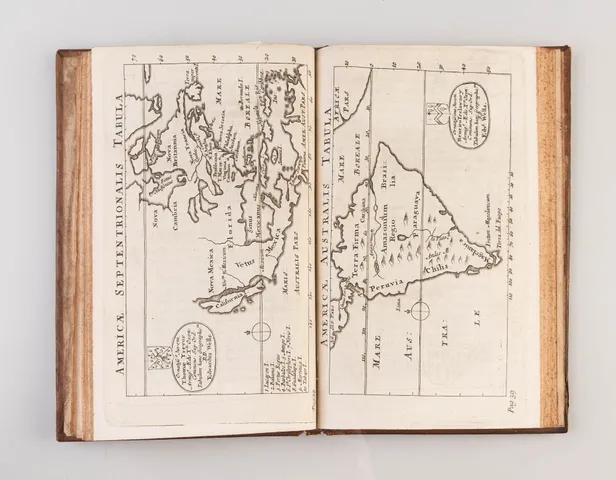 [Greek text, transliterated ‘Tes palai kai tes nyn Oikoumenes Periegesis.’] Sive Dionysii Geographia emendata & locupletata, additione scil. geographiæ hodiernæ Græco carmine pariter donatæ: cum 16 tabulis geographicis ...