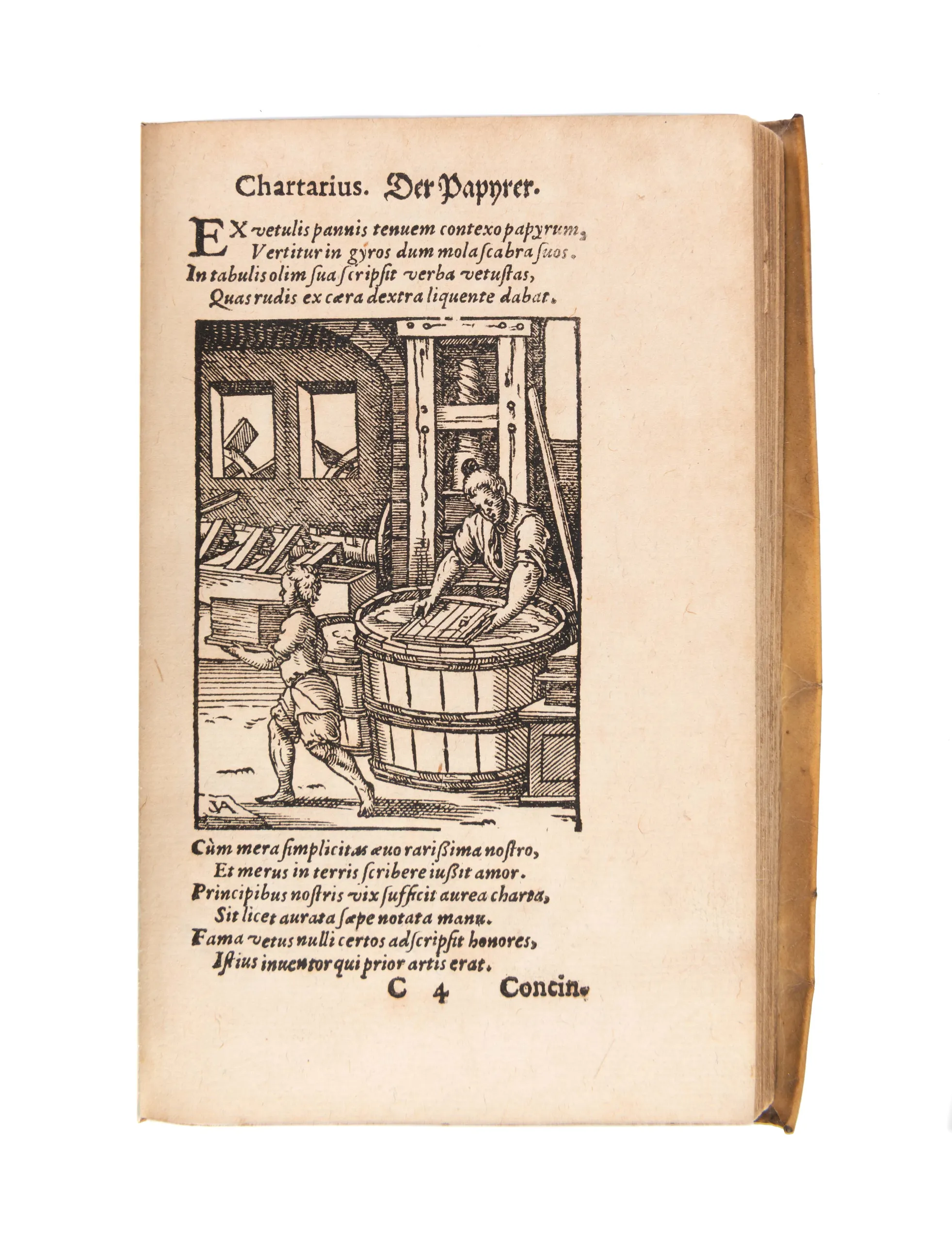 De omnibus illiberalibus sive mechanicis artibus... 
Frankfurt, (Georg I Rab for Sigmund Feyerabend), 1574
