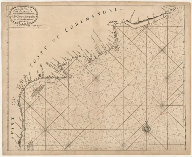A New Chart of Part of the Coast of Coremandell from Armegon to Bimlepatam ...