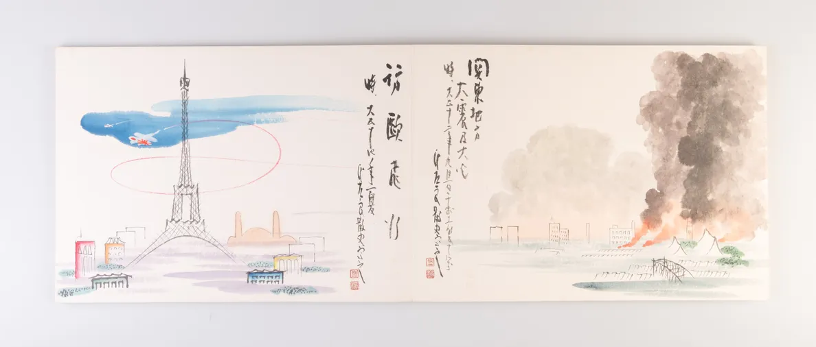 Nikuhitsu manga kaikoku 60nen shi zue [Illustrated History of 60 years since the Opening of Japan in original Cartoons].