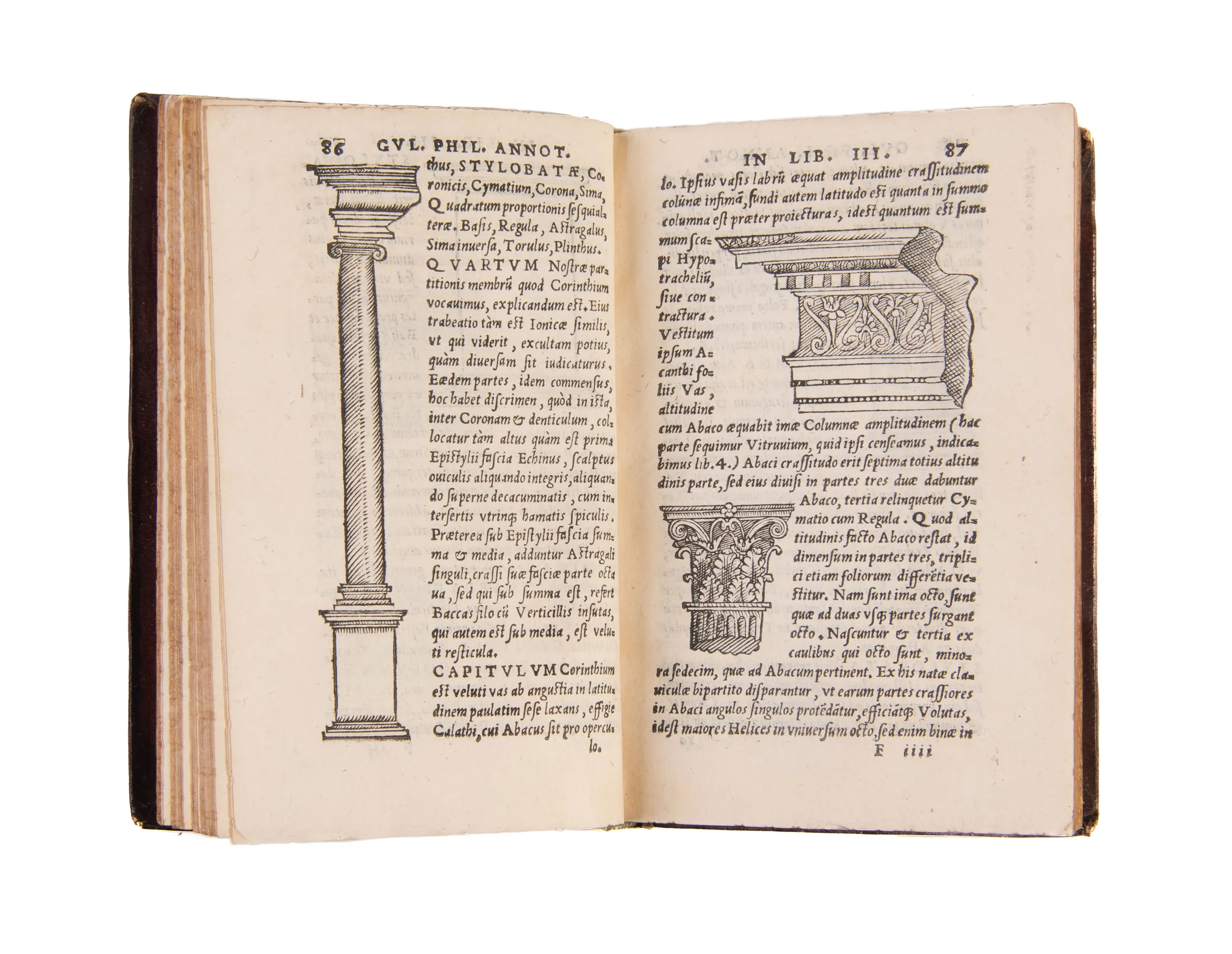 In decem libros M. Vitruvii Pollionis de architectura annotationes… Cum indicibus Graeco et Latino locupletissimis.   
 
(Rome, [printed by Antonio Blado for] Apud Io. Andream Dossena, 1544).