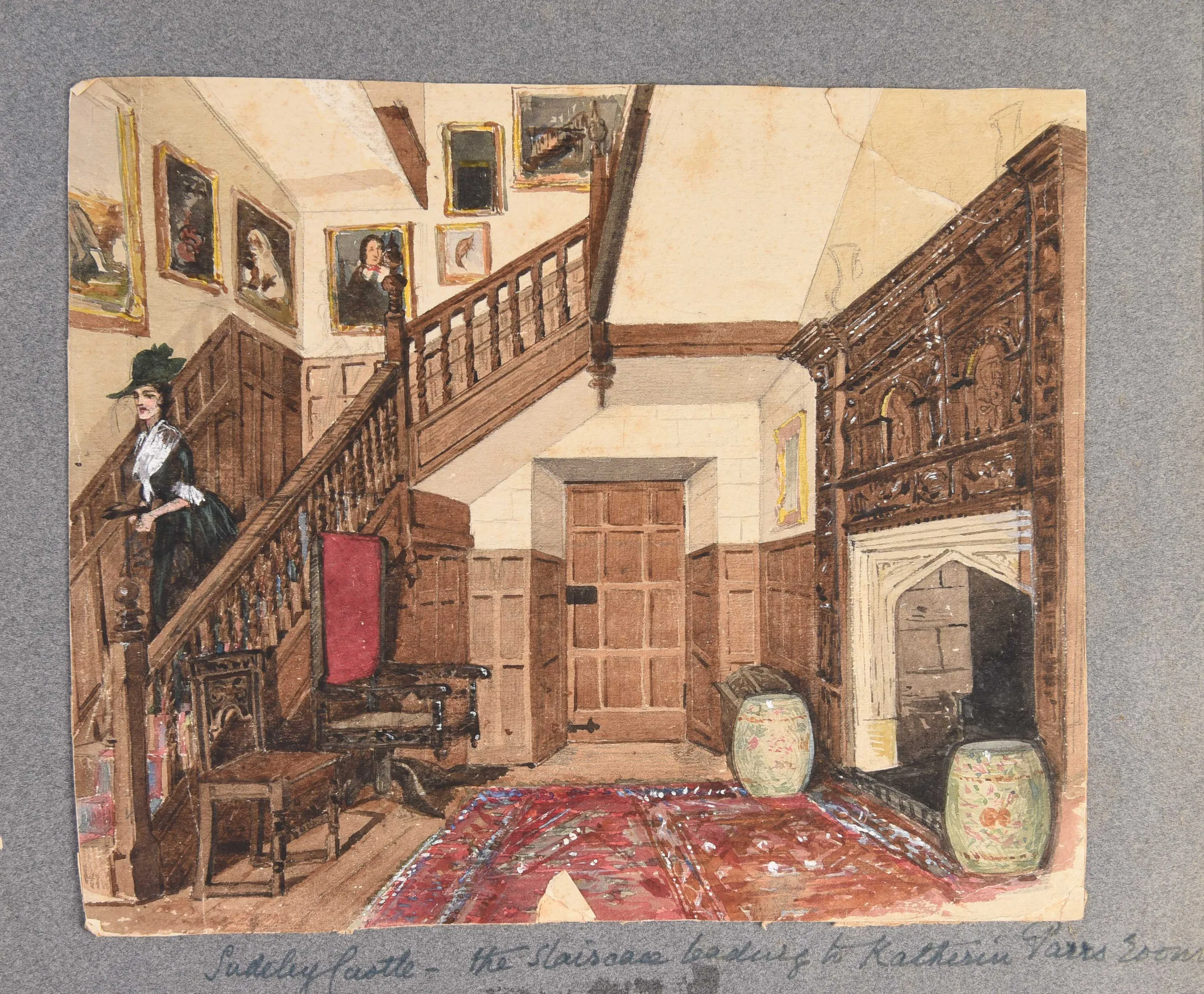 Four large albums of watercolours, photographs and ephemera.
