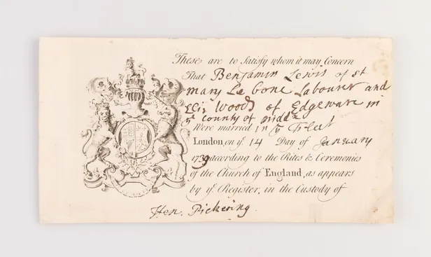 [Marriage Certificate.]