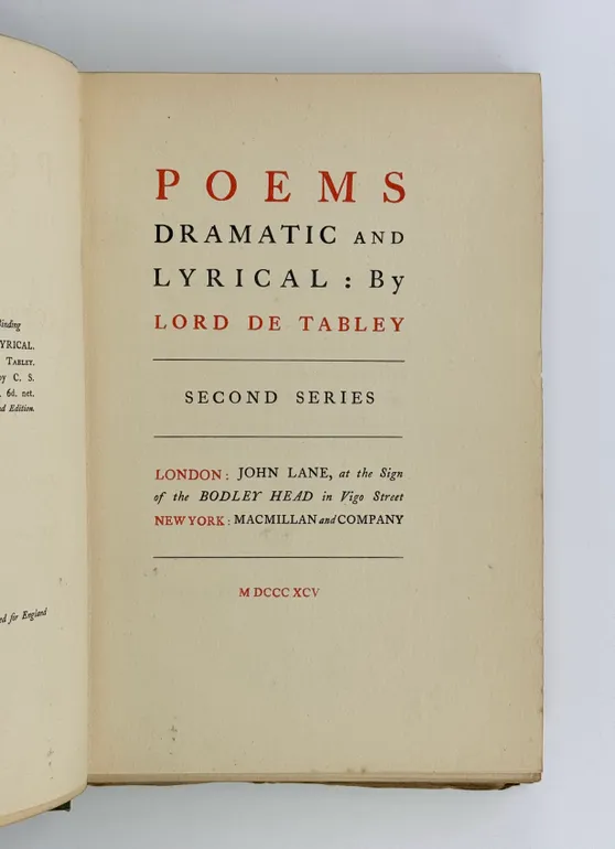 Poems Dramatic and Lyrical. Second Series.