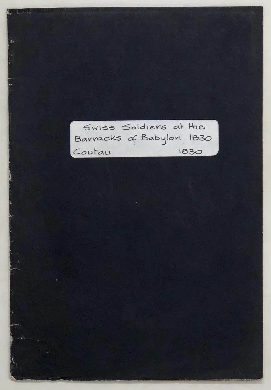 A Narrative of the French Revolution, Principally regarding the Conduct of the Swiss Soldiers Stationed at the Barracks of Babylon;