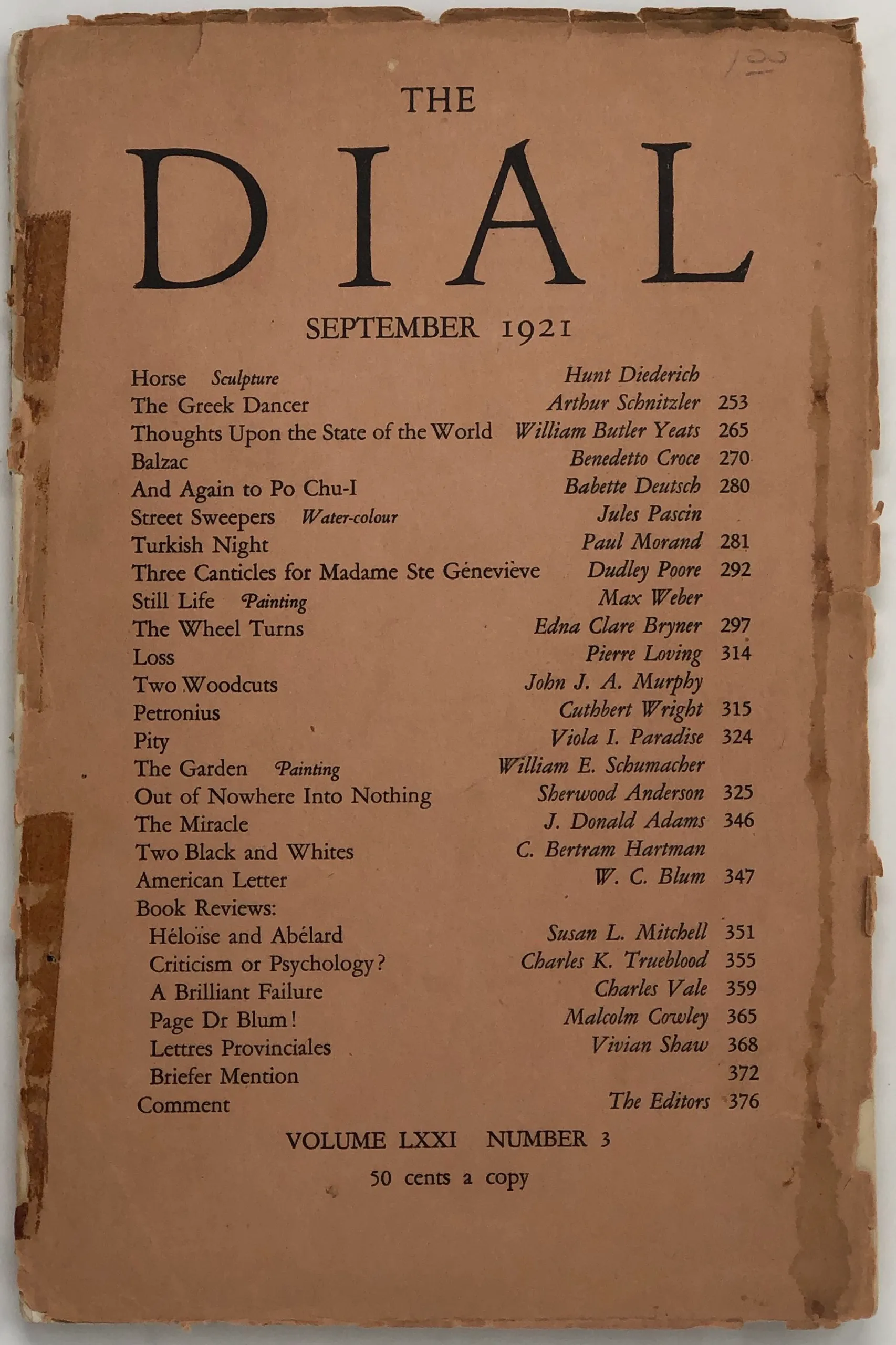 The Dial. Volume LXXI, No. 3.