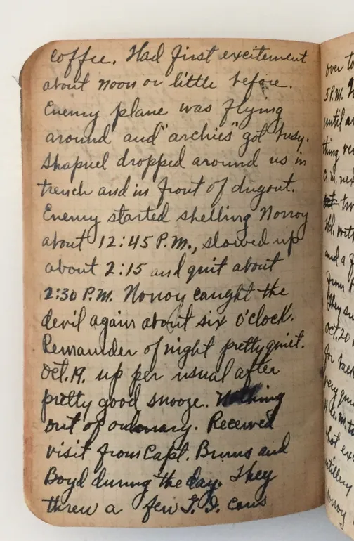 [Trench diaries and ephemera]