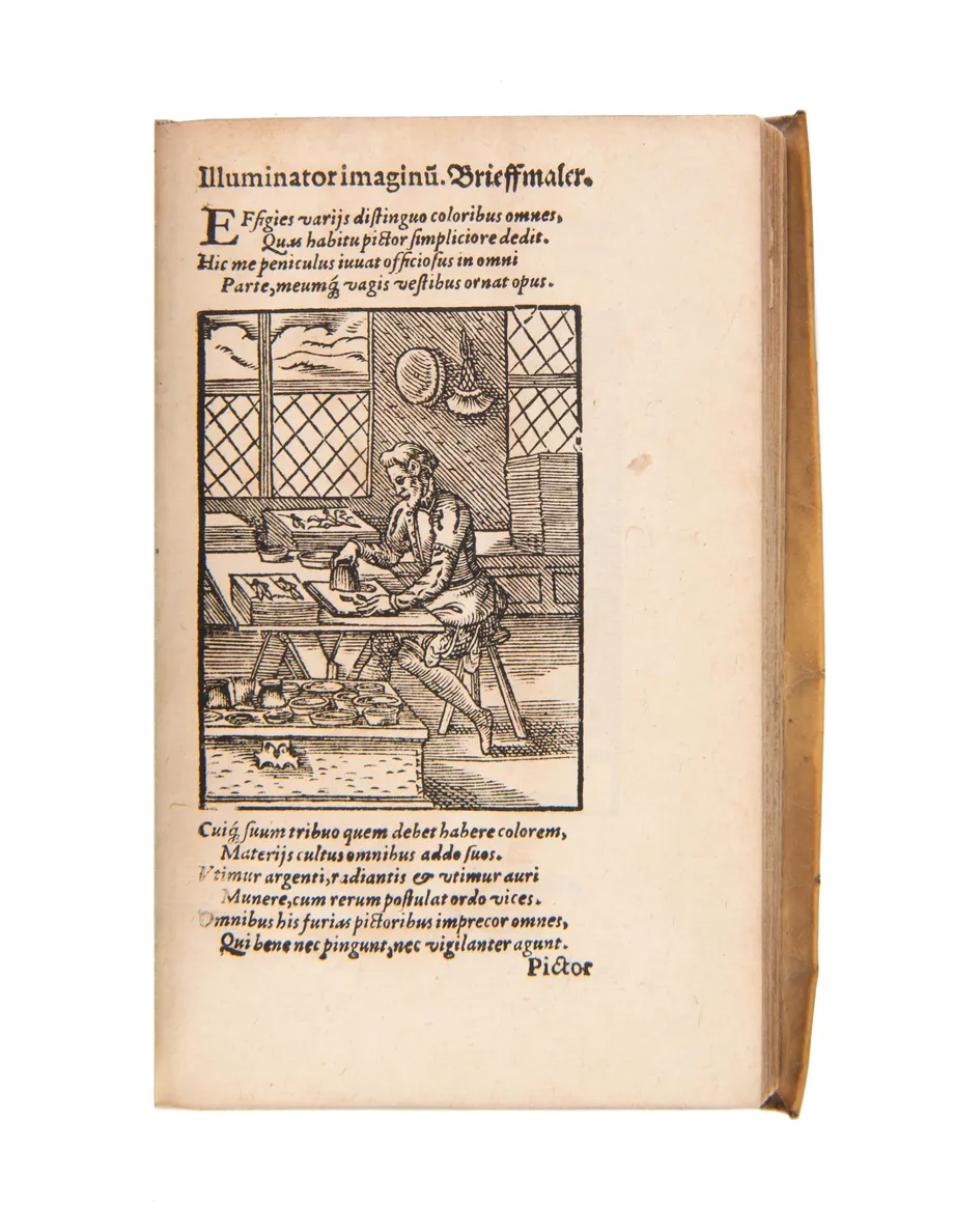De omnibus illiberalibus sive mechanicis artibus... 
Frankfurt, (Georg I Rab for Sigmund Feyerabend), 1574