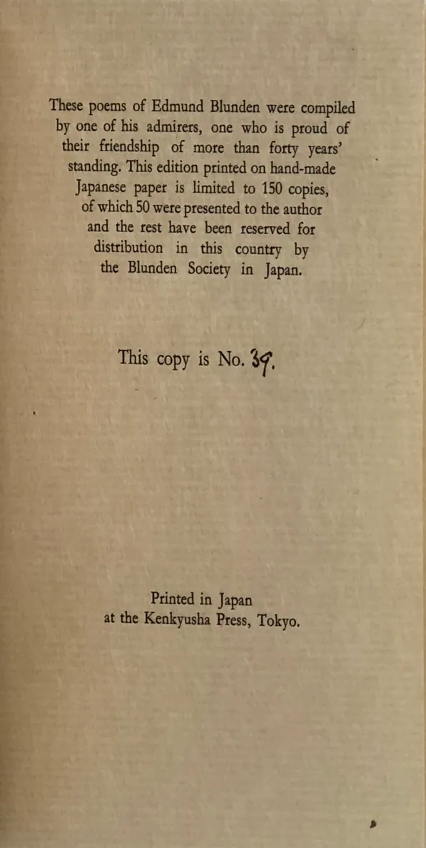 Poems of Japan. Hitherto uncollected and mostly unprinted.