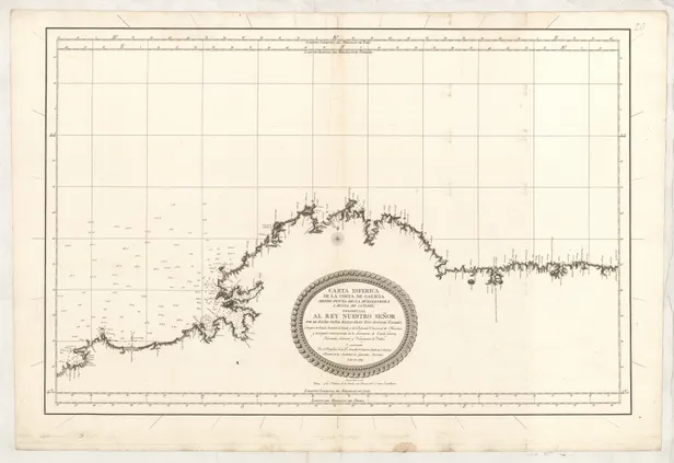 Carta Esferica de la Costa de Galicia desde Punta de la Buelganegra a Punta de Catasol; ...