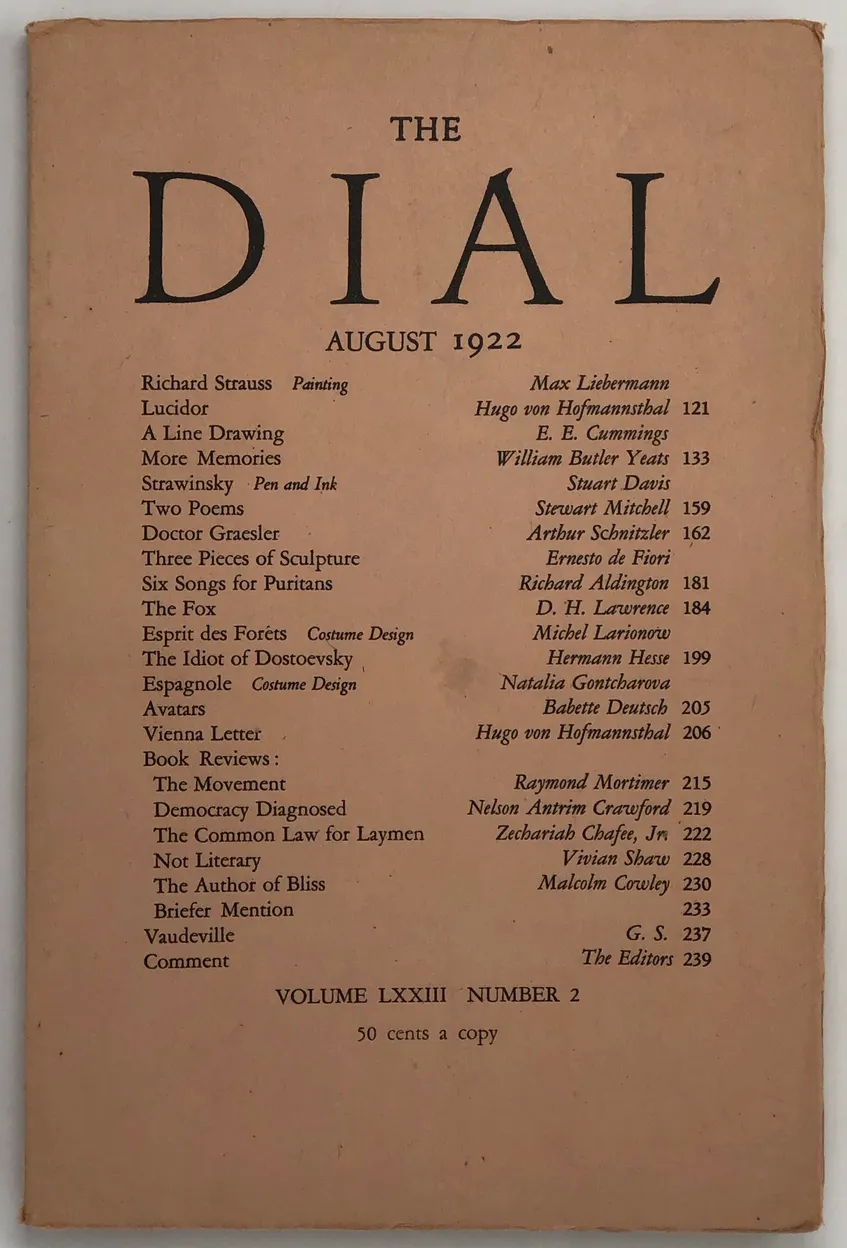 The Dial. Volume LXXIII, No. 2.