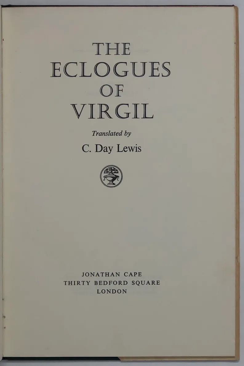 The Eclogues of Virgil.