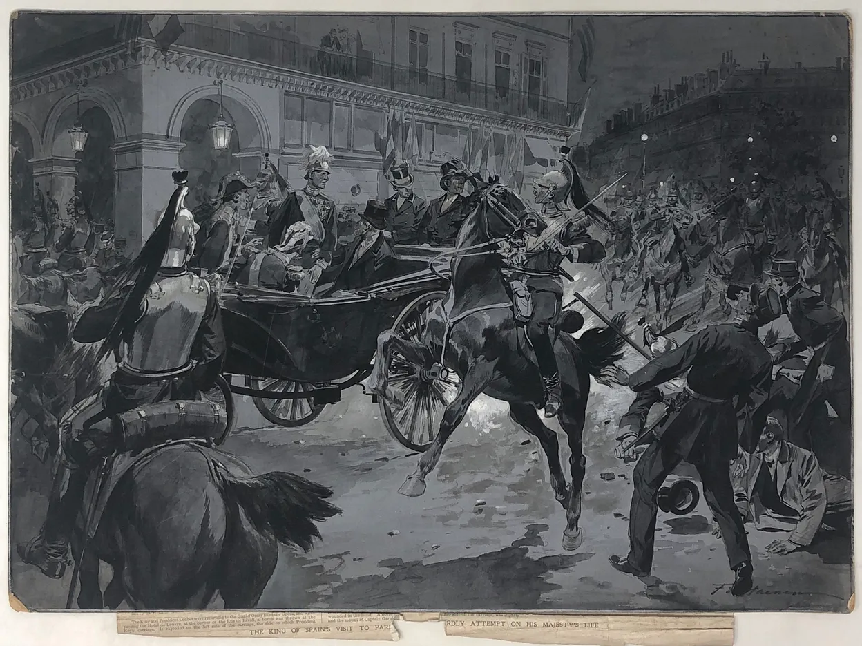 The King of Spain's Visit to Paris: The Dastardly Attempt on His Majesty's Life.