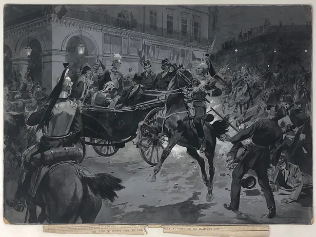 The King of Spain's Visit to Paris: The Dastardly Attempt on His Majesty's Life.