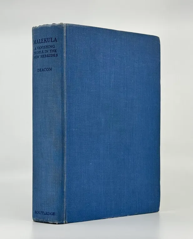Malekula: a Vanishing People in the New Hebrides. Edited by Camilla H. Wedgwood. With a Preface by A.C. Haddon.