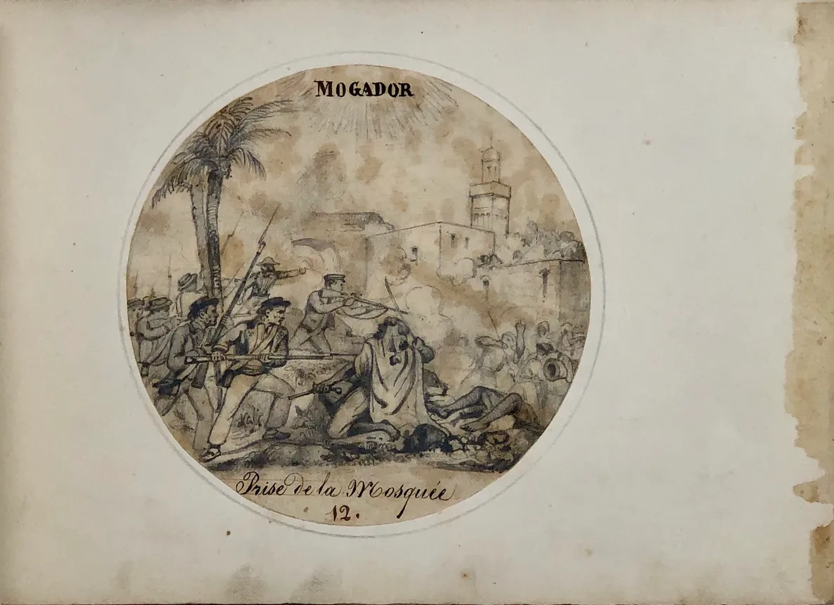 Album of Pencil Drawings of the French Conquest of Algeria in 1844.