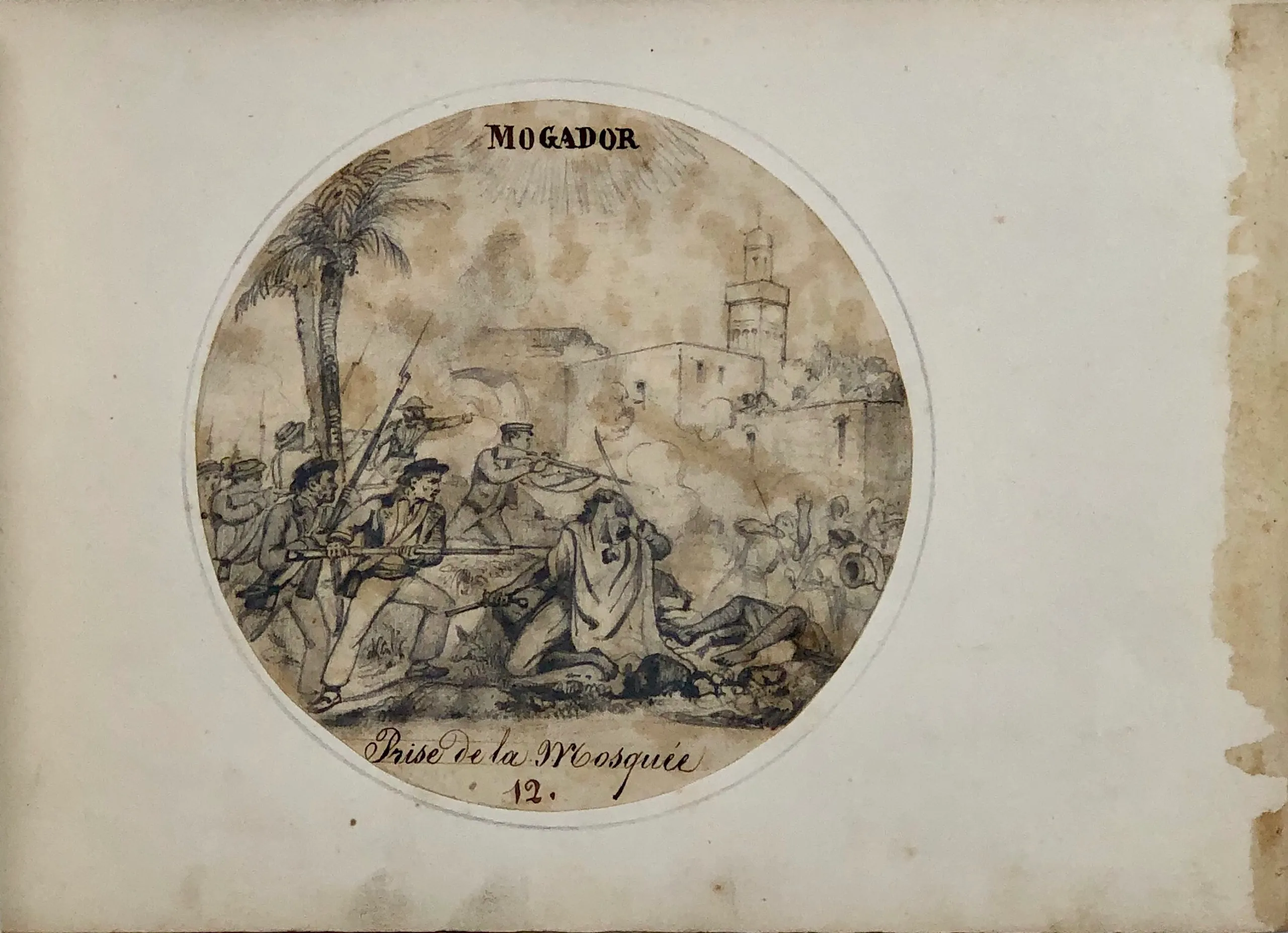 Album of Pencil Drawings of the French Conquest of Algeria in 1844.