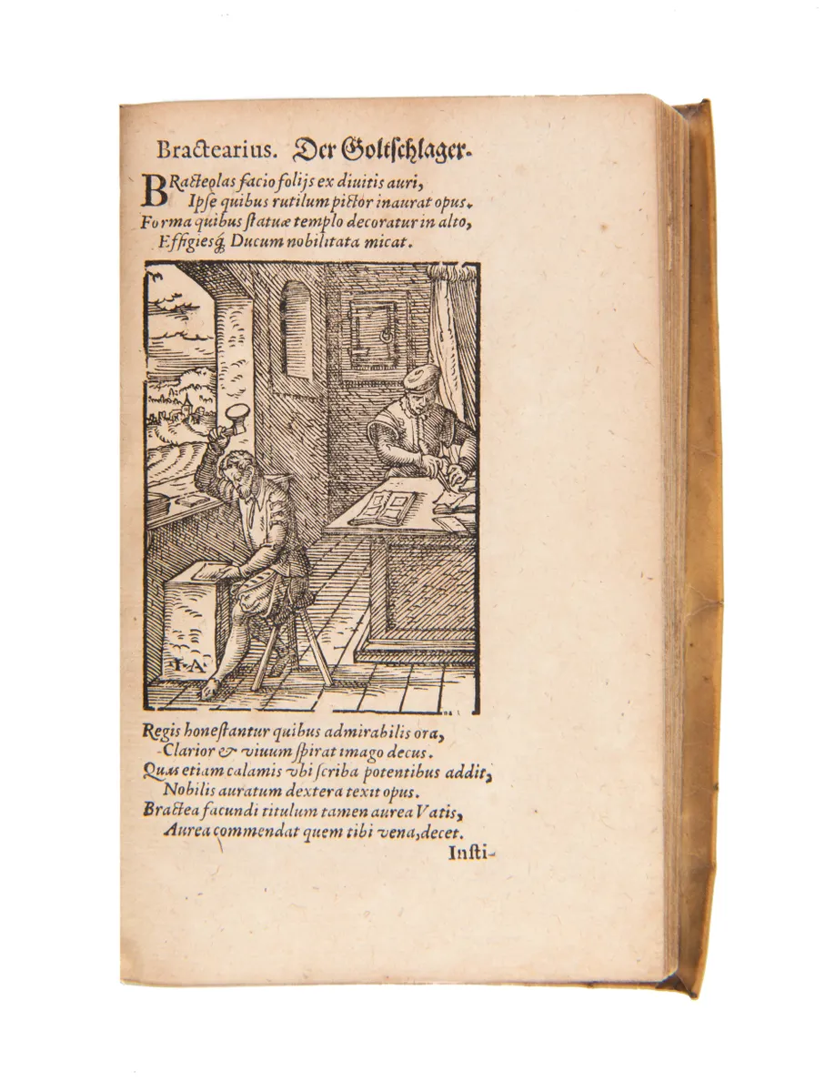 De omnibus illiberalibus sive mechanicis artibus... 
Frankfurt, (Georg I Rab for Sigmund Feyerabend), 1574