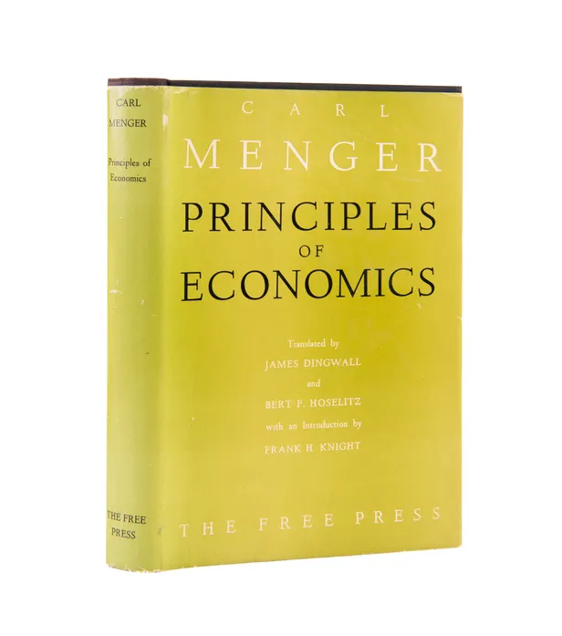 Principles of Economics. Translated and Edited by James Dingwall and Bert F. Hoselitz. With an Introduction by Frank H. Knight.