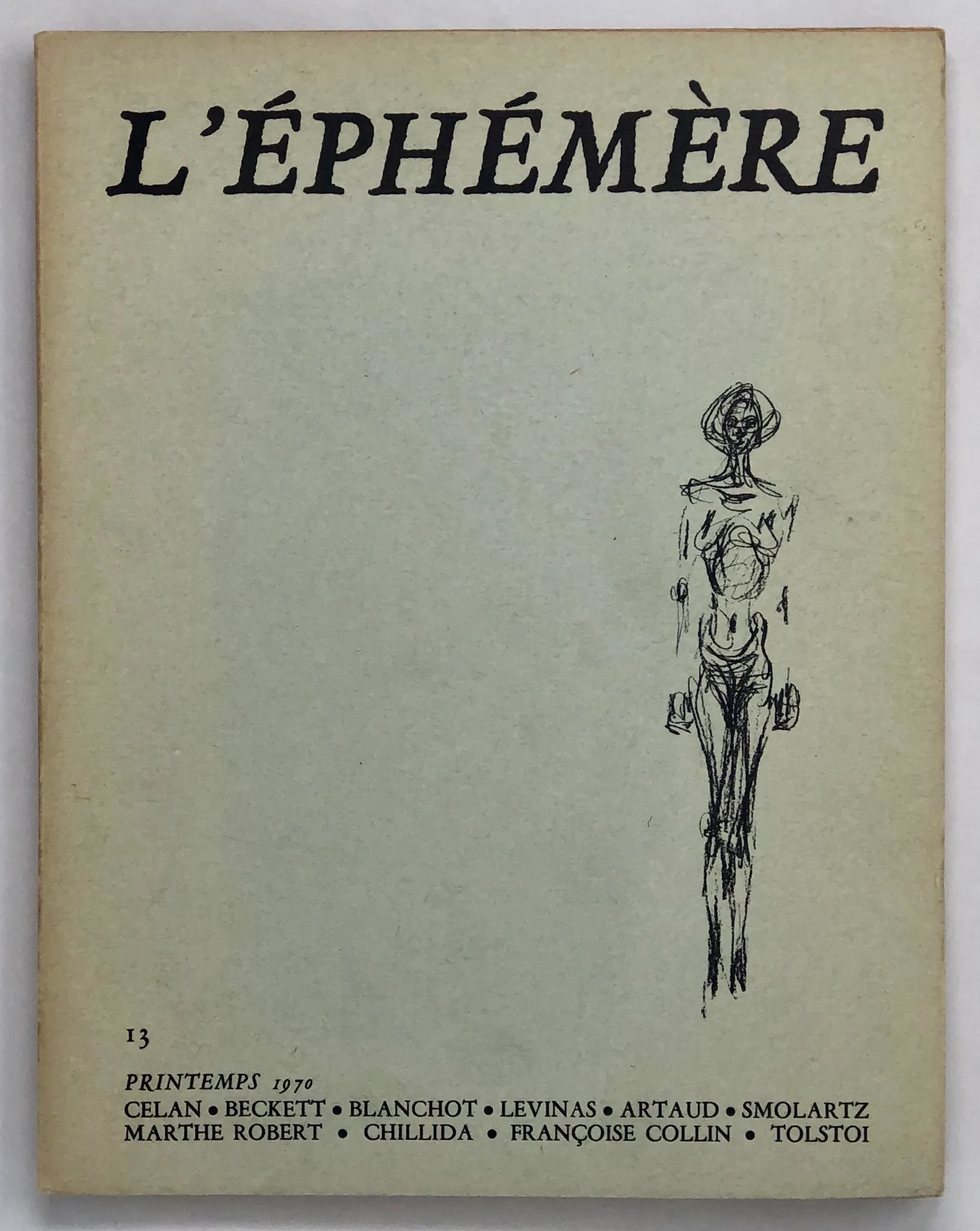 L'Éphémère. No. 13.