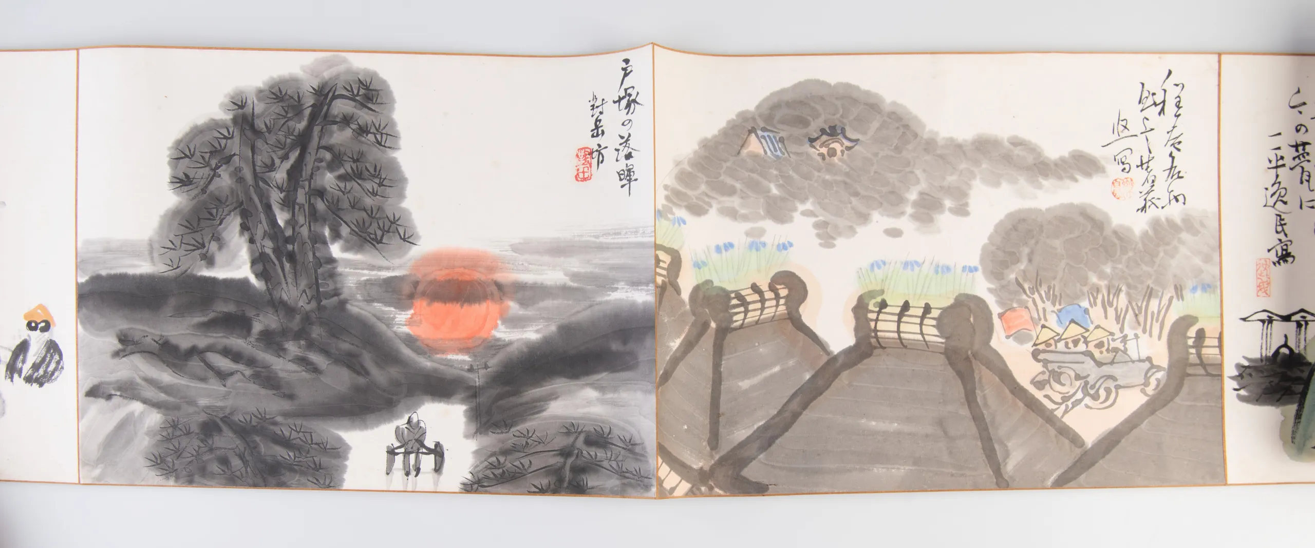 Tokaido gojusantsugi manga emaki [A Manga scroll of the 53 stations of the Tokaido].