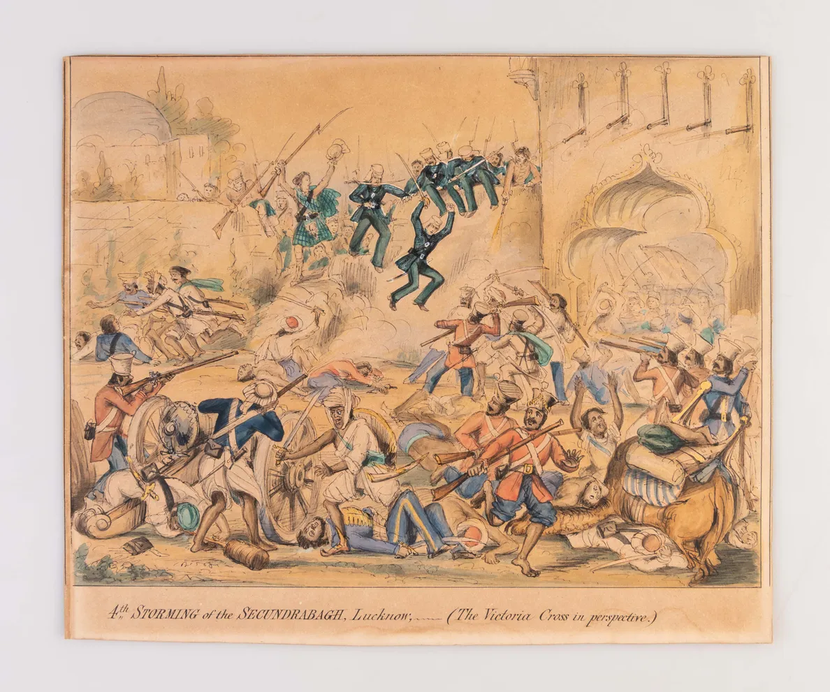 [Six] Scenes in the Life of Lieutenant Edward Cotsgrave Parr Willoughby, 4th Punjab Rifles, (killed during Indian Mutiny 1858). aged 23. 2nd Son of Major General Michael Franklin Willoughby, C.B. Inspector General of Military Stores for India.