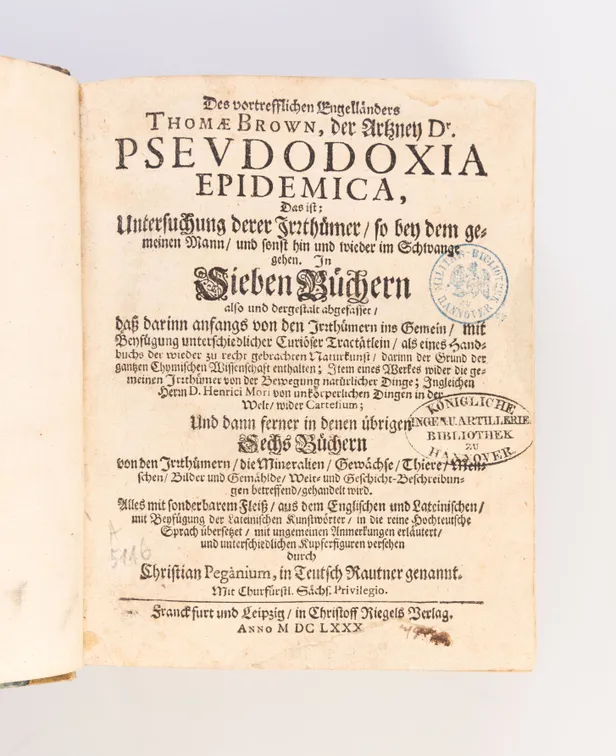 Pseudodoxia epidemica,