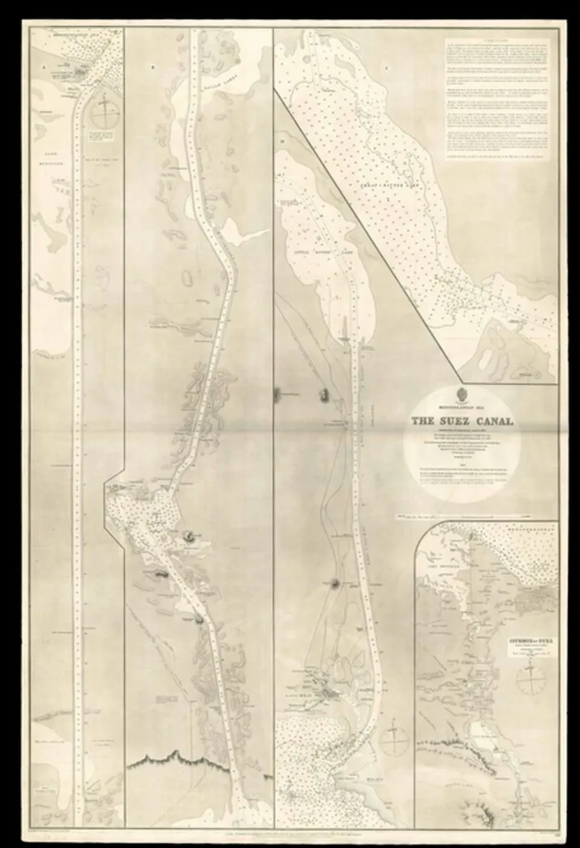 [Chart case and set of charts from Queen Victoria's Royal Yacht Victoria and Albert (II).]