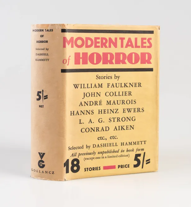 Modern Tales of Horror selected by Dashiell Hammett.