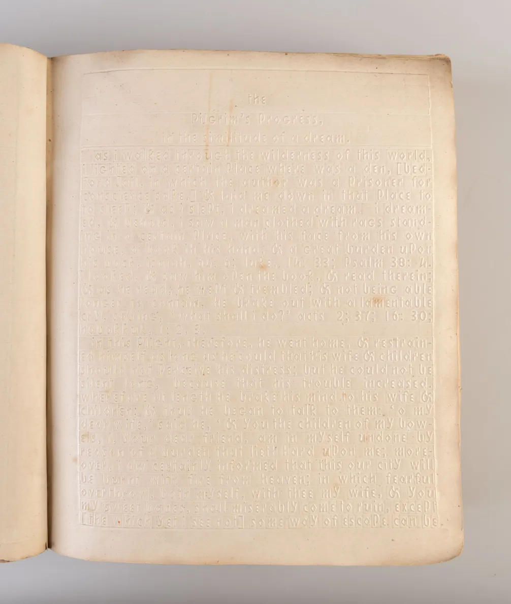 The Pilgrim's Progress through this world to the next written in form of a dream.