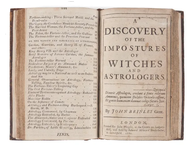 A Discovery of the Impostures of Witches and Astrologers.