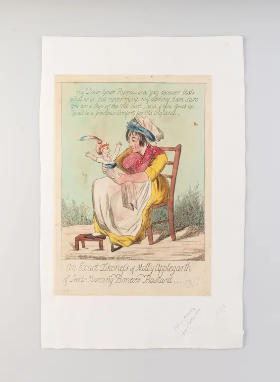 An Exact Likeness of Molly Applegarth of Leeds, nursing Bonies Bastard.