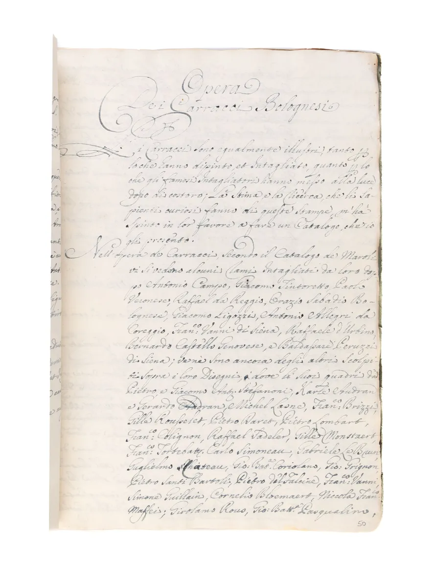 [Manuscript on paper] Trattato della noblissima arte (calcografica) incisoria