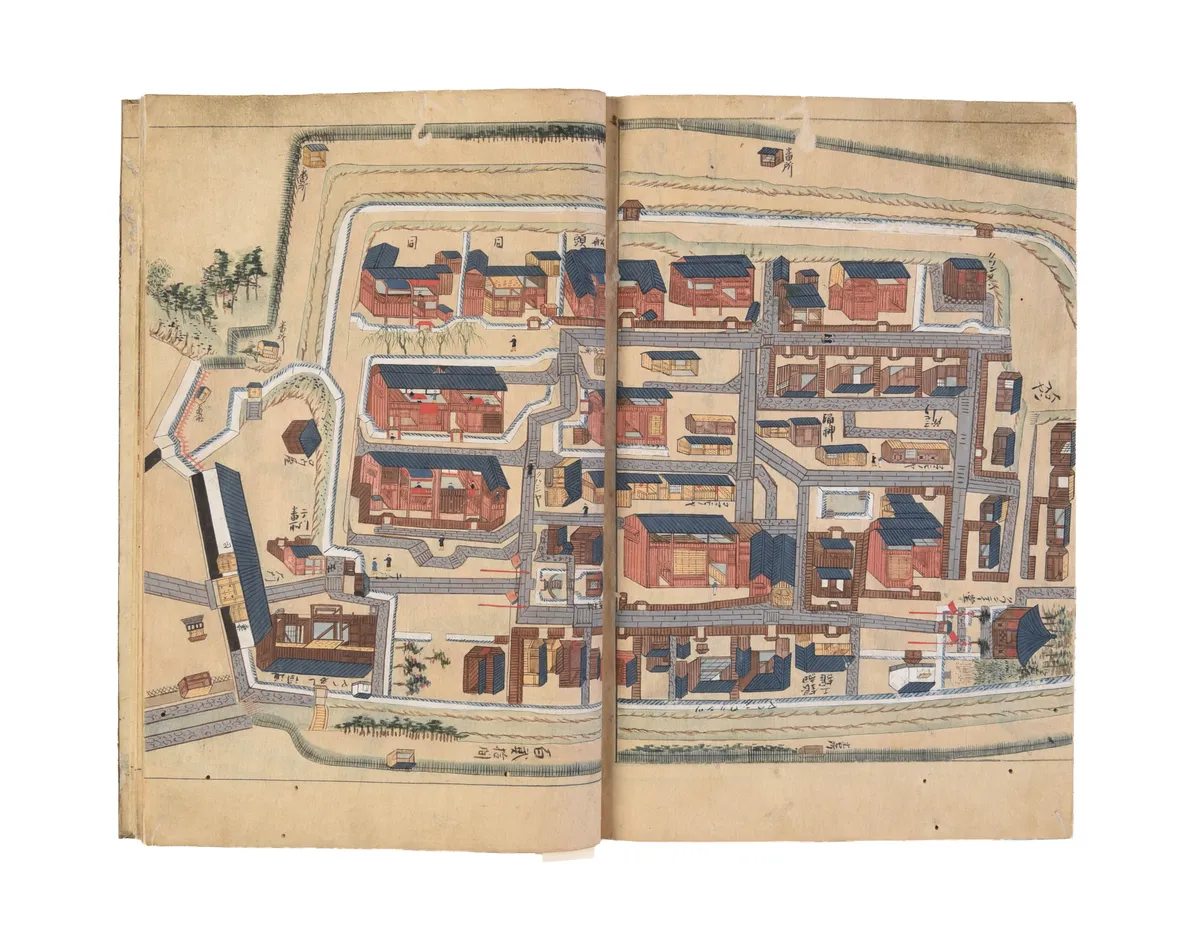 Nagasaki hyosho zu - Karafune hyosho zu. [Illustrated record of Nagasaki - Illustrated record of Chinese Ships].