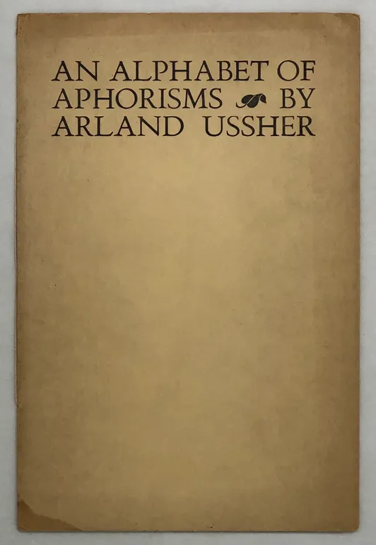 An Alphabet of Aphorisms. Cuts by Michael Morrow.