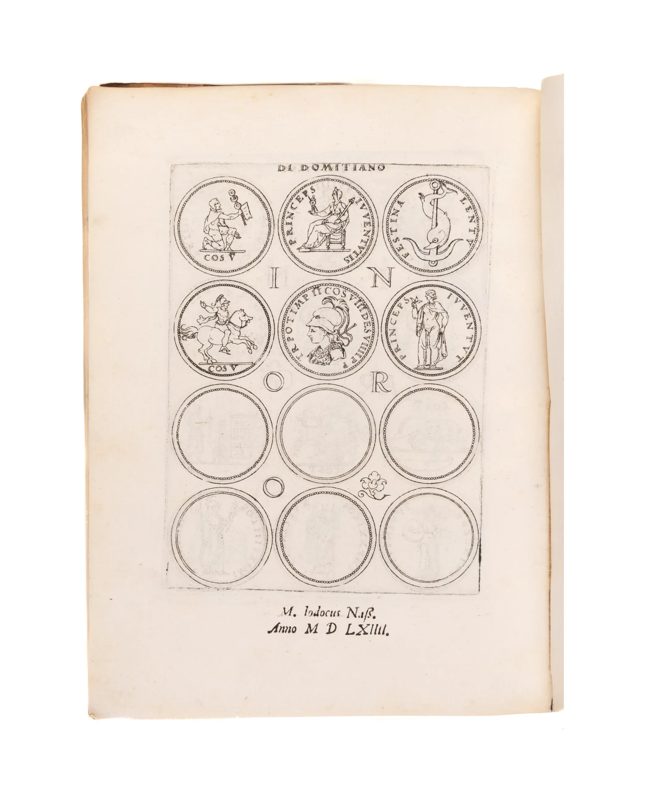 Le imagini con tutti i riversi trovati et le vite de gli imperatori tratte dalle medaglie et dalle historie de gli antichi. Libro primo [all published].   
[Venice], Enea Vico, 1548.