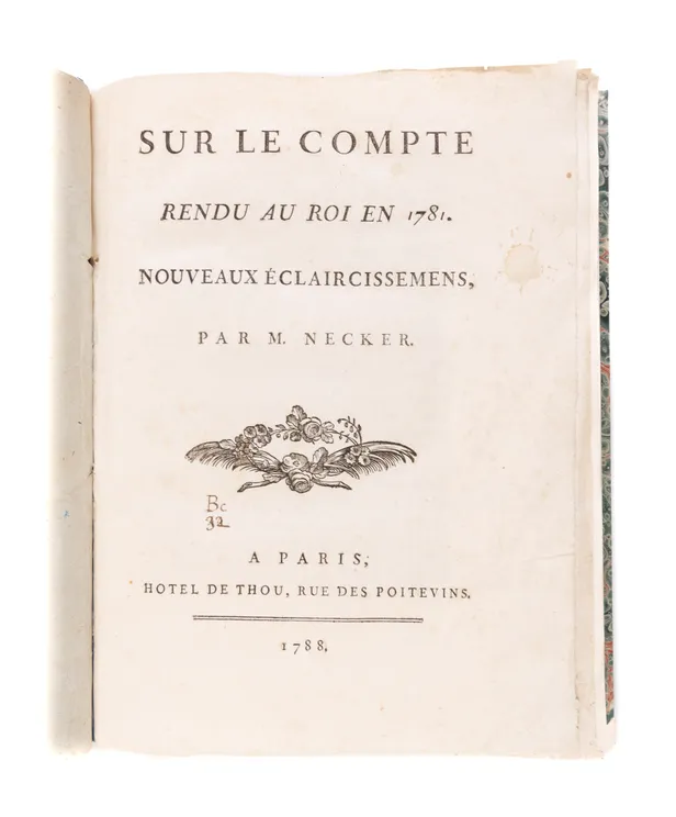 Sur le compte rendu au roi en 1781. Nouveaux éclaircissemens.